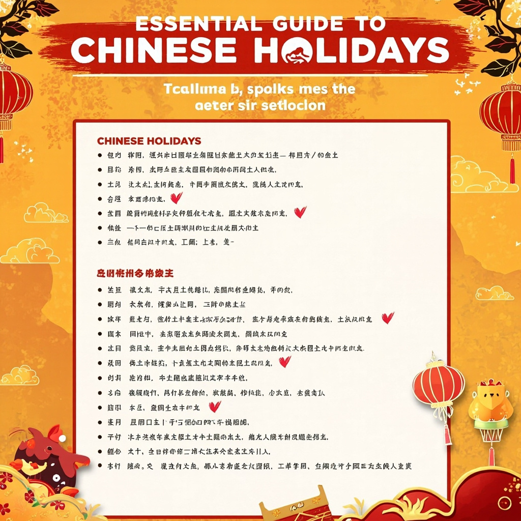Essential Guide to Chinese Holidays: Traditions, Dates, and Cultural Etiquette